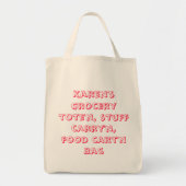 Gepersonaliseerde kruidzak tote bag (Voorkant)