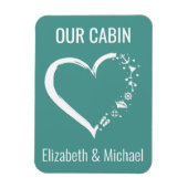 Gepersonaliseerde kruising deur hartslag magneet (Verticaal)