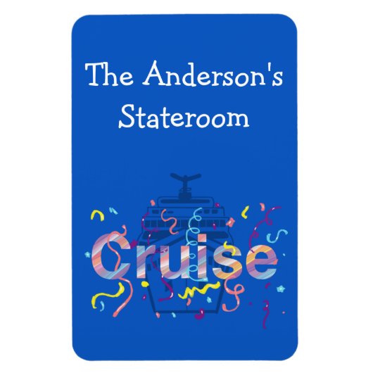 Gepersonaliseerde kruising Stateroom Magnet Magneet (Verticaal)