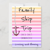 Gepersonaliseerde kruising Stateroom Magnet Magnetische Uitnodiging (Voorkant)