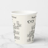 Gepersonaliseerde kruiswoordpuzzel, brillenglas Li Papieren Bekers (Rechts)