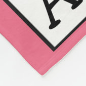 Gepersonaliseerde kruiswoordraadsel met aangepaste fleece deken (Hoek)