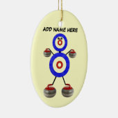 Gepersonaliseerde krulster keramisch ornament (Rechts)
