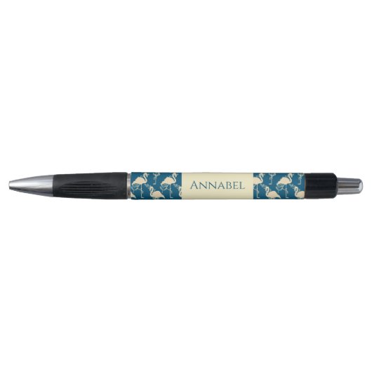Gepersonaliseerde Kunst Deco inspireerde Flamingo Pen (Voorkant)