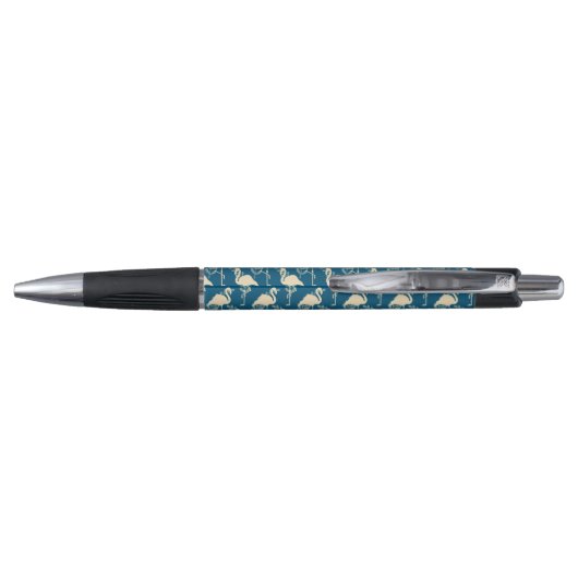 Gepersonaliseerde Kunst Deco inspireerde Flamingo Pen (Achterkant)