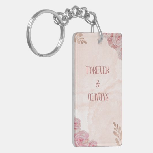 Gepersonaliseerde kunst voor de dagelijkse stijl sleutelhanger (Voorkant Links)