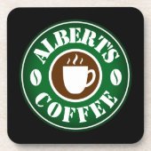 Gepersonaliseerde kurk koffiekoffie en drankkusten bier onderzetter (Voorkant)