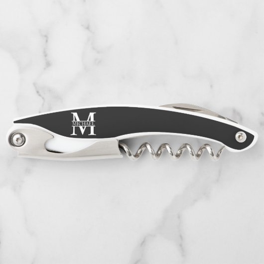 Gepersonaliseerde Kurkentrekker van het Monogram e (Voorkant)