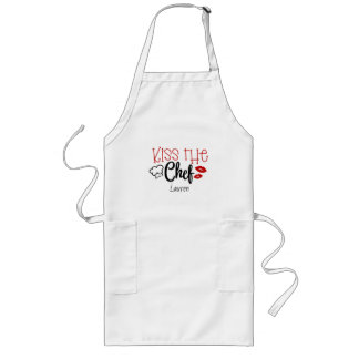 Gepersonaliseerde kus de Chef Lang Schort