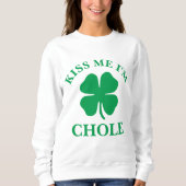Gepersonaliseerde kus me St. Patrick's Day Trui (Voorkant)