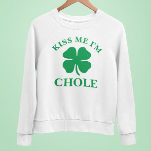 Gepersonaliseerde kus me St. Patrick's Day Trui