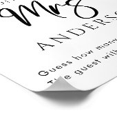 Gepersonaliseerde Kusjes voor de Mrs Vrijgezellenf Poster (Hoek)