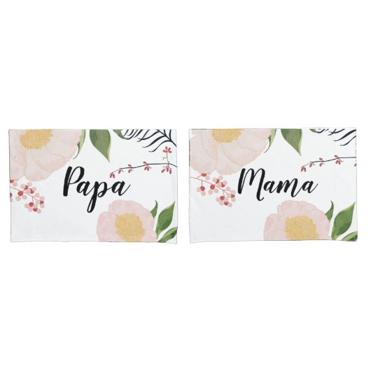 Gepersonaliseerde Kussen Hoesjes Baby Roze Kosmos  Kussensloop (Voorkant-Set)