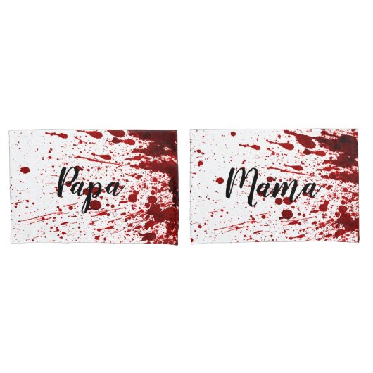 Gepersonaliseerde kussen Hoesjes Blood Splatter Va Kussensloop (Voorkant-Set)