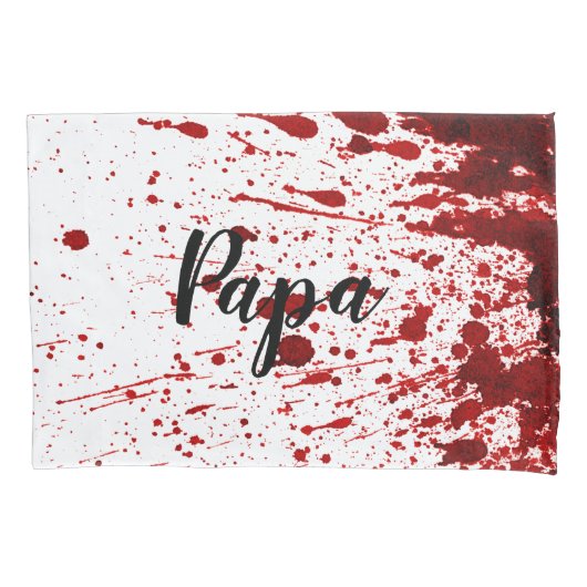 Gepersonaliseerde kussen Hoesjes Blood Splatter Va Kussensloop (Voorkant-Links)
