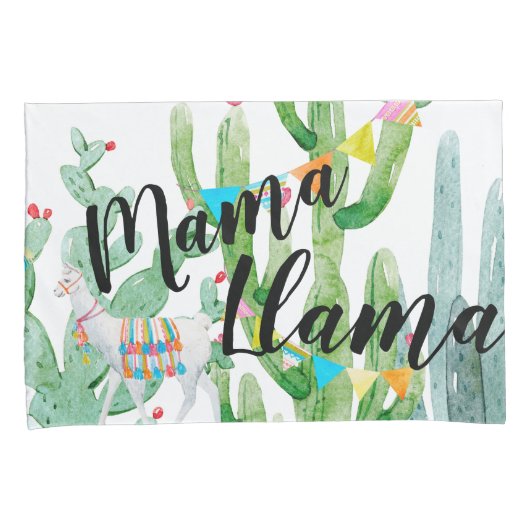 Gepersonaliseerde kussen Hoesjes Boho Llama Bohemi Kussensloop (Voorkant-Rechts)