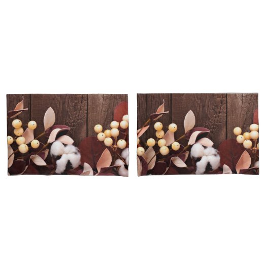 Gepersonaliseerde kussen Hoesjes Cotton Branch op Kussensloop (Voorkant-Set)