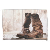 Gepersonaliseerde kussen Hoesjes laarzen land rust Kussensloop (Voorkant-Links)