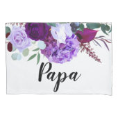 Gepersonaliseerde kussen Hoesjes Lavendel Hibiscus Kussensloop (Voorkant-Links)