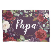 Gepersonaliseerde kussen Hoesjes Plum Paarse Rozen Kussensloop (Voorkant-Links)