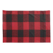 Gepersonaliseerde kussen Hoesjes Red Buffalo Plaid Kussensloop (Achterkant-Rechts)