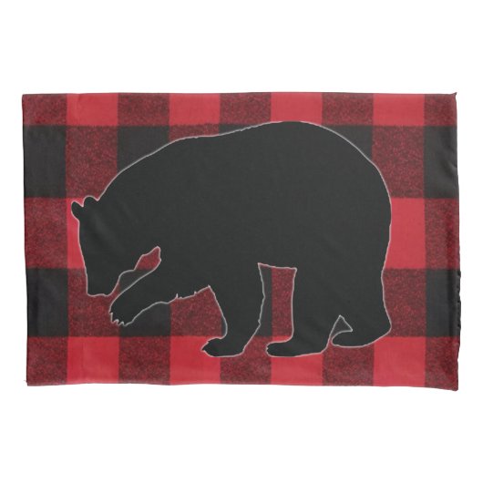 Gepersonaliseerde kussen Hoesjes Red Buffalo Plaid Kussensloop (Voorkant-Links)