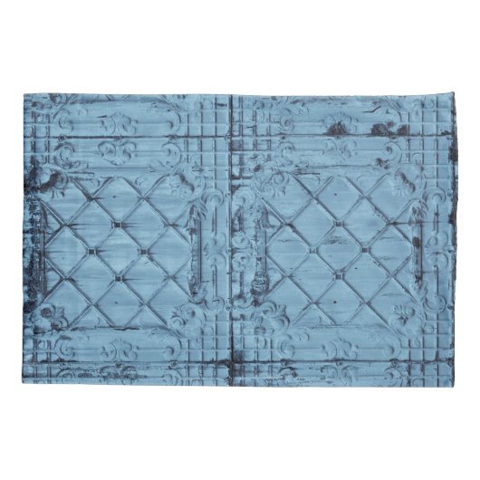 Gepersonaliseerde kussen Hoesjes rustieke Tin Pane Kussensloop (Achterkant-Links)