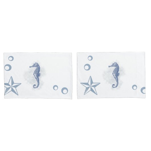 Gepersonaliseerde kussen Hoesjes Seahorse Ocean Be Kussensloop (Voorkant-Set)