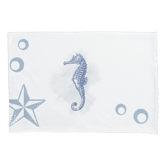 Gepersonaliseerde kussen Hoesjes Seahorse Ocean Be Kussensloop (Voorkant-Links)