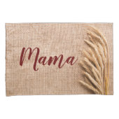 Gepersonaliseerde Kussen Hoesjes Tarwe op Burlap S Kussensloop (Voorkant-Rechts)