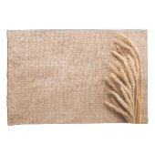 Gepersonaliseerde Kussen Hoesjes Tarwe op Burlap S Kussensloop (Voorkant-Rechts)