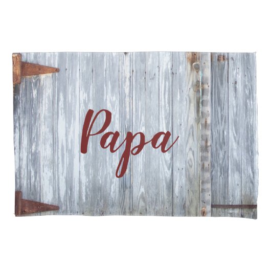 Gepersonaliseerde kussen Hoesjes wit wassen hout s Kussensloop (Voorkant-Links)