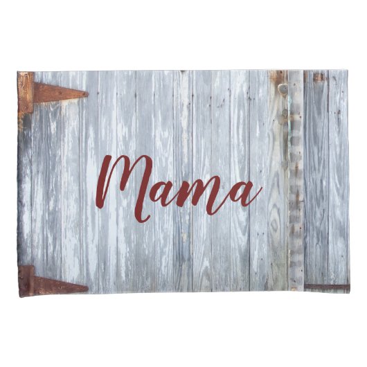 Gepersonaliseerde kussen Hoesjes wit wassen hout s Kussensloop (Voorkant-Rechts)