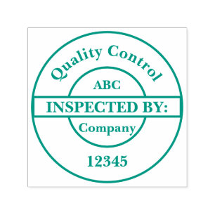 Gepersonaliseerde Kwaliteitscontrole Zelfinkt Stem Zelfinktende Stempel