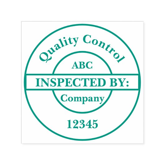 Gepersonaliseerde Kwaliteitscontrole Zelfinkt Stem Zelfinktende Stempel (Design)