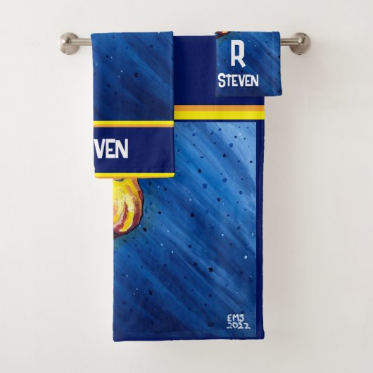 Gepersonaliseerde kwallen bad handdoek (Insitu)