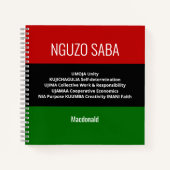 Gepersonaliseerde Kwanzaa Notitieboek (Voorkant)
