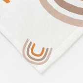 Gepersonaliseerde kwekerij Modern Rainbow baby Fleece Deken (Hoek)