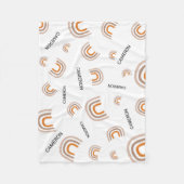 Gepersonaliseerde kwekerij Modern Rainbow baby Fleece Deken (Voorkant)