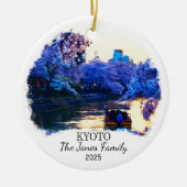 Gepersonaliseerde Kyoto Ornament, Japan Gift Keramisch Ornament (Voorkant)