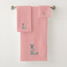 Gepersonaliseerde L Initiaal Silver Monogram Jouw 