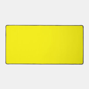 Gepersonaliseerde L Yellow Desk Mat voor Thuis of