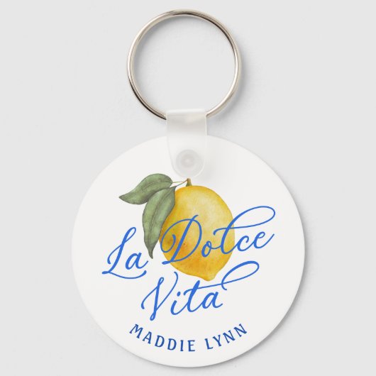 Gepersonaliseerde La Dolce Vita Sleutelhanger (Voorkant)