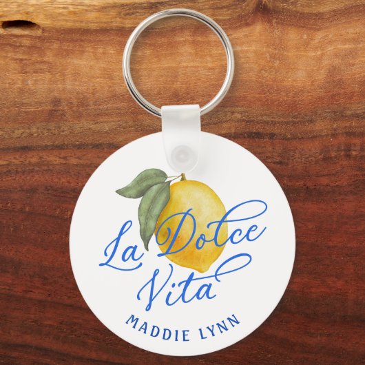 Gepersonaliseerde La Dolce Vita Sleutelhanger (Voorkant)