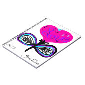 Gepersonaliseerde Laat de liefde bloeien Journal Notitieboek (Linkerzijde)