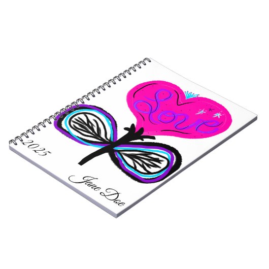 Gepersonaliseerde Laat de liefde bloeien Journal Notitieboek (Linkerzijde)