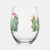 Gepersonaliseerde laatste FIESTA Bachelorette CACT Wijnglas Zonder Voet (Links)