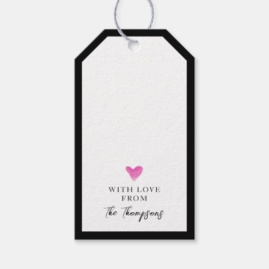 Gepersonaliseerde Labels met handtekeningen - Gete Cadeaulabel (Voorkant)