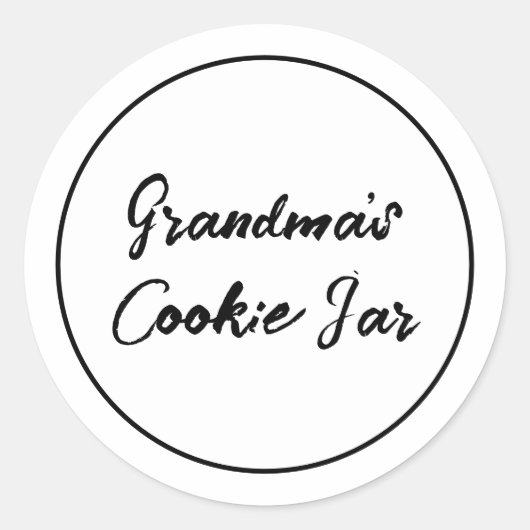 Gepersonaliseerde labels oma's koekjestrommel (Voorkant)