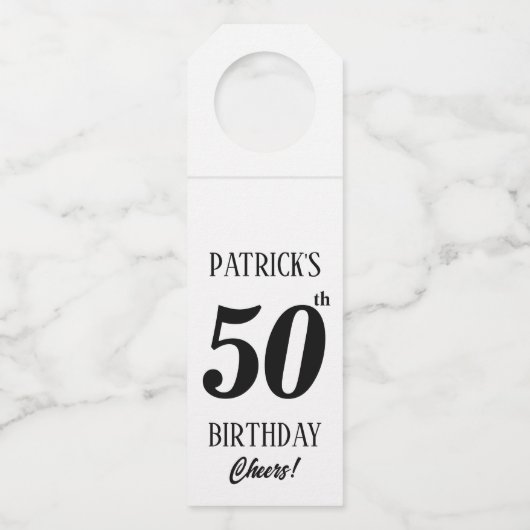 Gepersonaliseerde labels, shot Bottle Label (Achterkant)